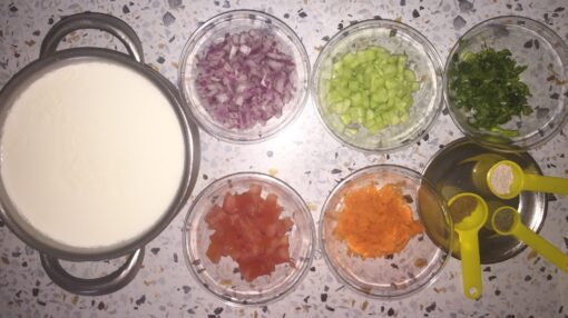 Mix veg raita_step1